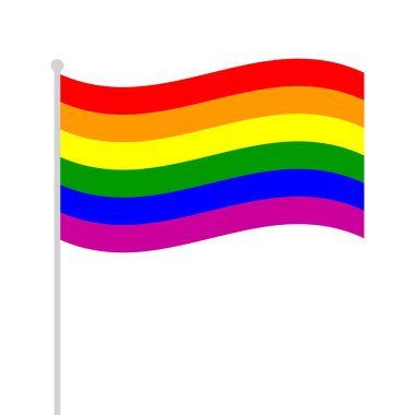 Eşcinsel Gökkuşağı bayrağı salladı