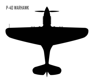 World War II - Curtiss P-40 Warhawk clipart