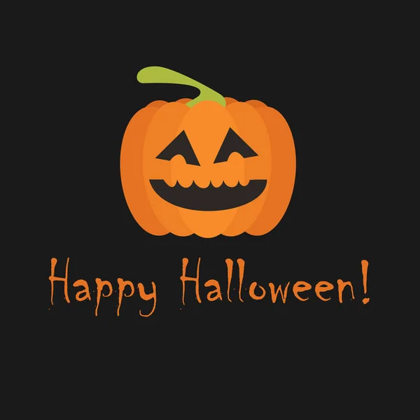 Feliz cartão de felicitações de Halloween — Vetor de Stock