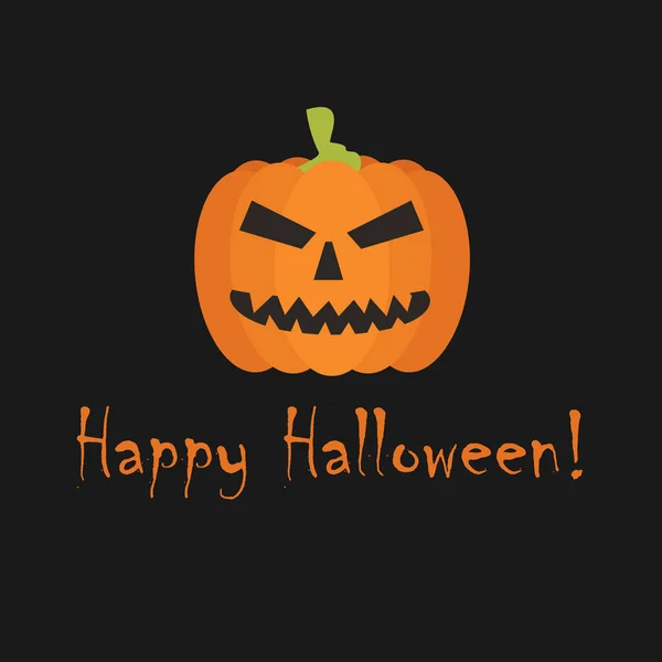 Buon biglietto di auguri di Halloween — Vettoriale Stock