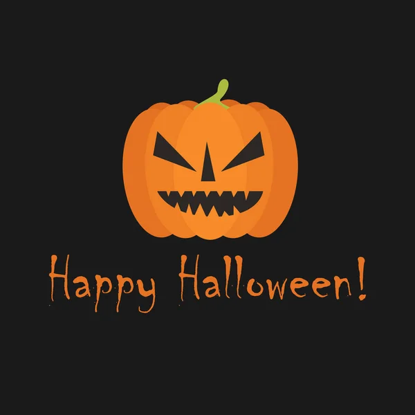 Buon biglietto di auguri di Halloween — Vettoriale Stock