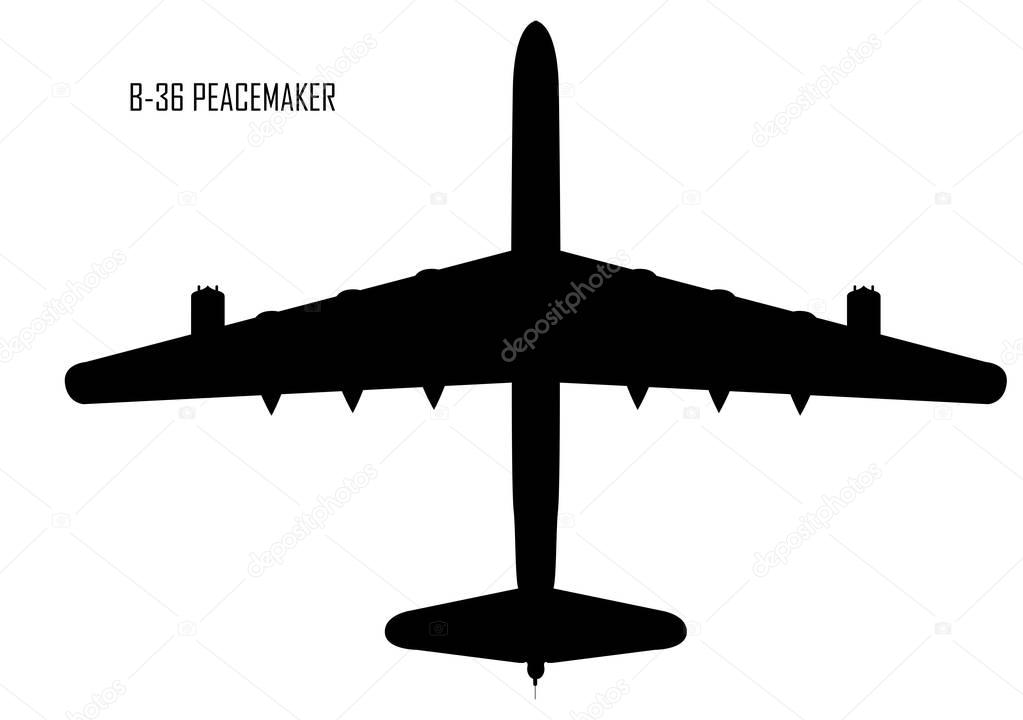 Convair B-36 Peacemaker silhouette