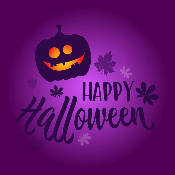 Buon biglietto di auguri di Halloween — Vettoriale Stock