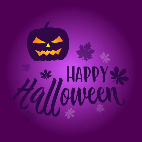 Tarjeta de felicitación feliz Halloween — Archivo Imágenes Vectoriales