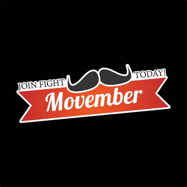 Movember : Rejoignez Fight Today — Image vectorielle