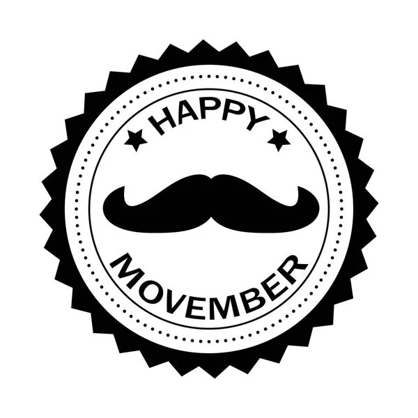 Heureuse bannière movember — Image vectorielle