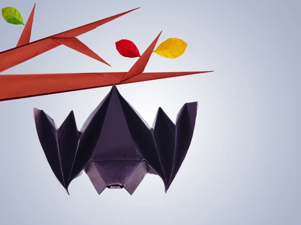 Origami flying bat — Stock Photo, Image