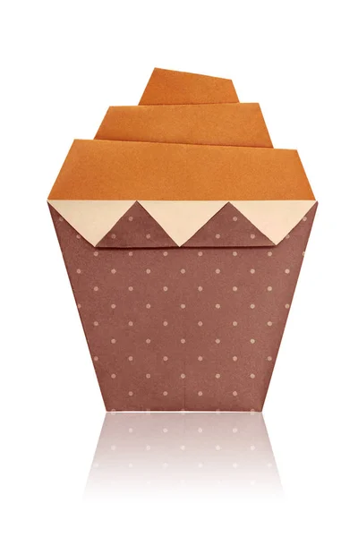 Origami arte cupcake — Fotografia de Stock