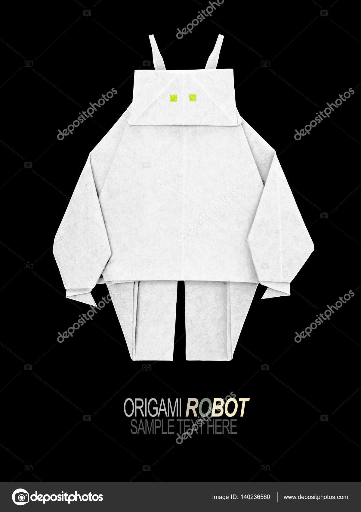 Paper Origami Robot Stock Photo Image By C Mandrixta