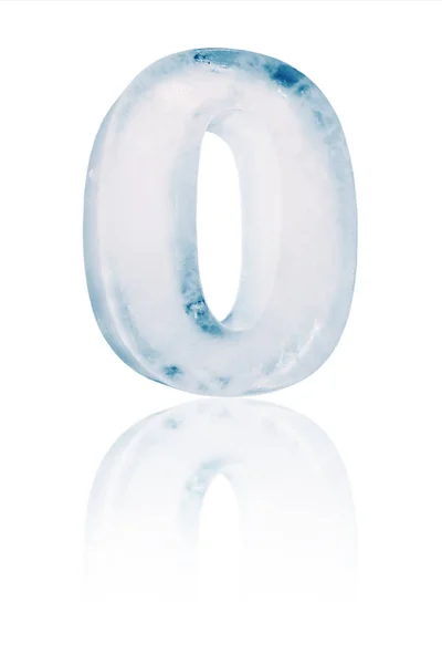 Ice zero number illustration — Stock Photo, Image