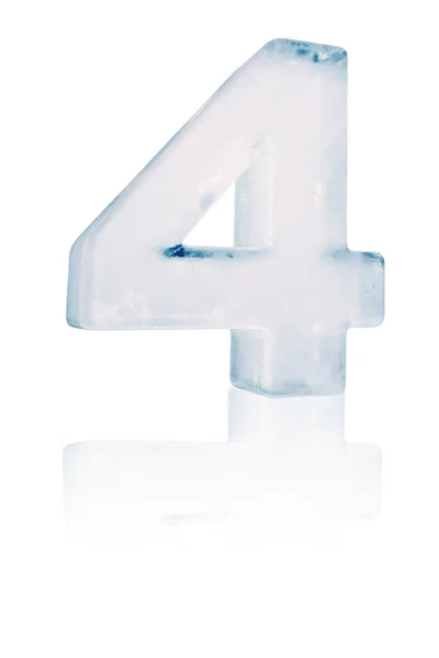 Ice number four illustration — Stock Photo, Image