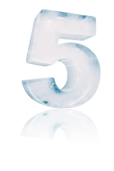 Ice number five illustration — Stock Photo, Image