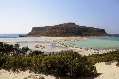 Görünüm balos koyu crete, Yunanistan.