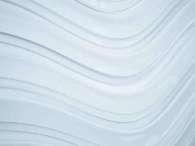 İşleme dalgalar beyaz plastik arka plan