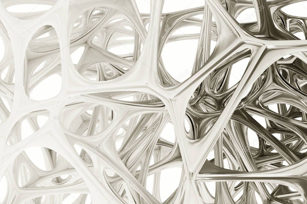Rendering abstract bionic structure