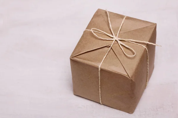 Caixa de papel de embalagem marrom — Fotografia de Stock