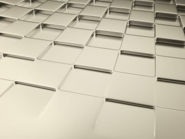 Geometrik üç boyutlu metal krom arka plan