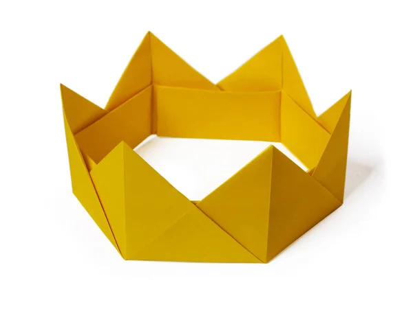 Origami kağıt taç — Stok fotoğraf