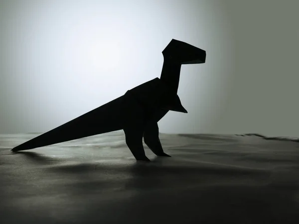 Silueta de dinosaurio de la edad del as — Foto de Stock