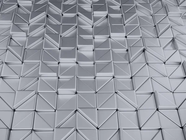 3D illustrtion abstrakta geometriska metalli bakgrund — Stockfoto