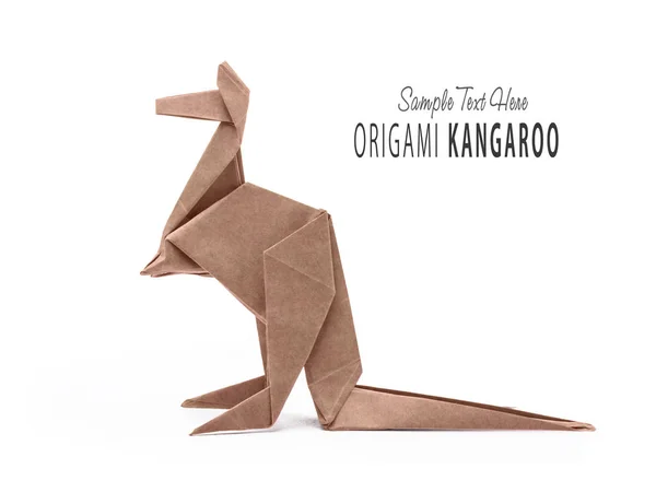 Ein Känguru Origami — Stockfoto