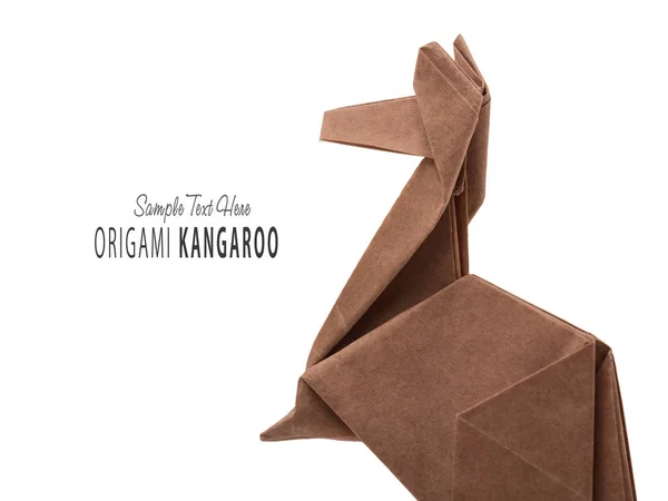 Кенгуру оригами — стоковое фото