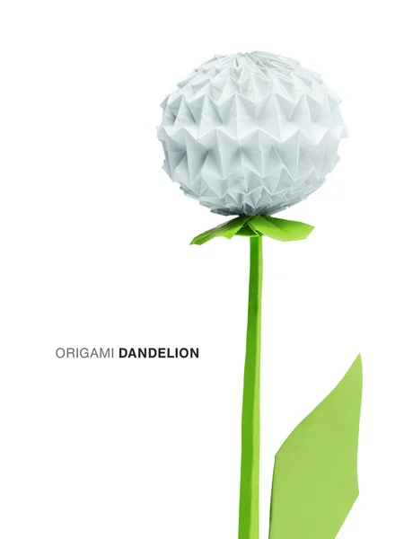 Çiçek karahindiba origami — Stok fotoğraf