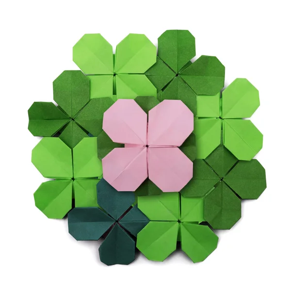 Circle with clover — Stock Photo, Image
