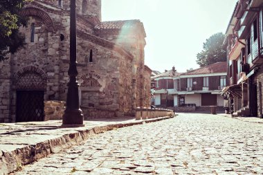 Eski sokak Nessebar, Bulgaristan