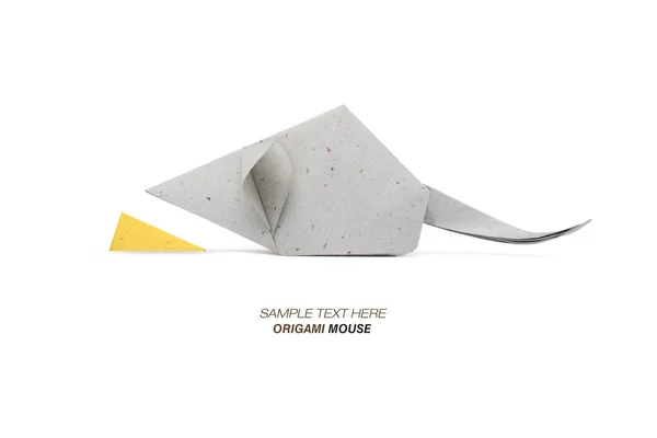 Origami-Maus grau — Stockfoto