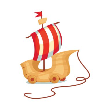 gemi oyuncak illüstrasyon