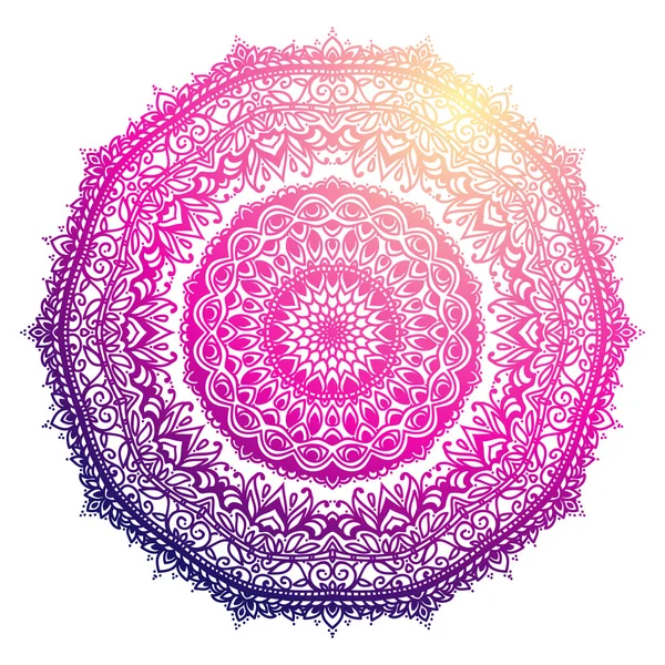 Wunderschönes Mandala. Dekoratives Element. — Stockvektor