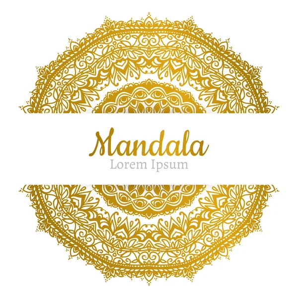 Hermoso Mandala. Elemento decorativo vintage . — Vector de stock