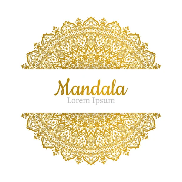 Magnifique Mandala. Elément décoratif vintage . — Image vectorielle