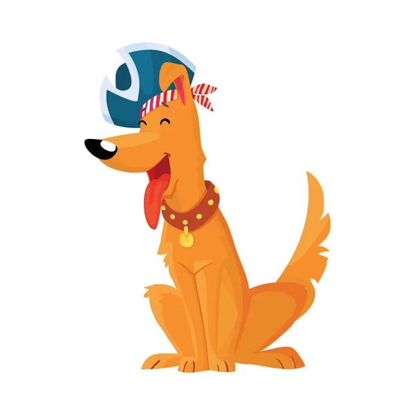 Pirata cane illustrazione — Vettoriale Stock