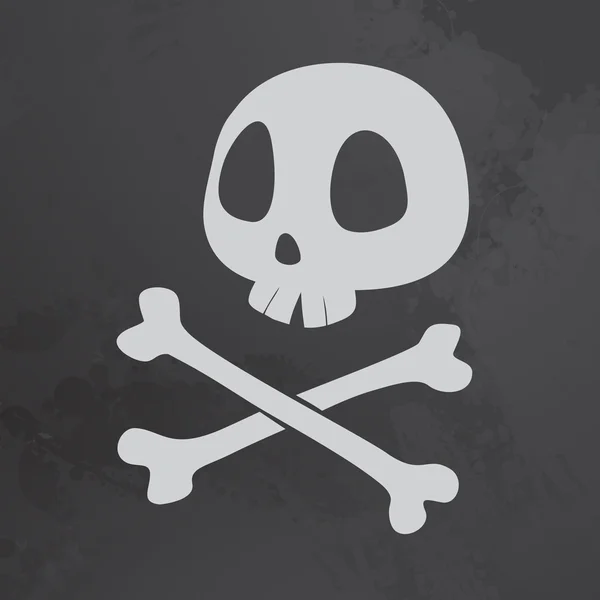 Pirata scull ilustración — Vector de stock