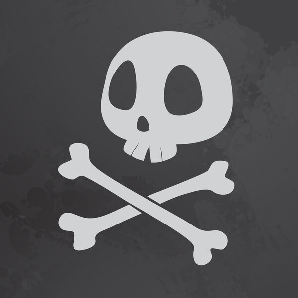 pirate scull illustration
