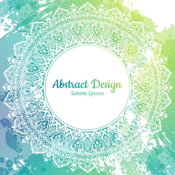 Frumoasa Mandala. Element decorativ vintage . — Vector de stoc