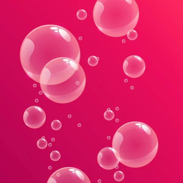 Bubbles seamless background — Stock Vector