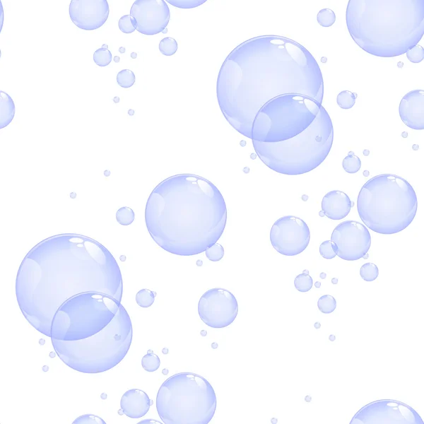 Bubbles seamless background — Stock Vector