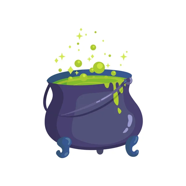 Halloween cauldron illustration — Stock Vector