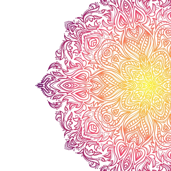 Wunderschönes rosa Mandala — Stockvektor