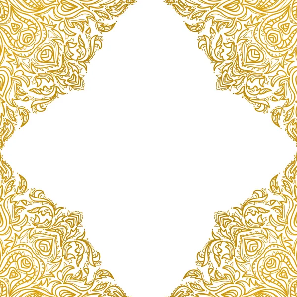 Magnifique Mandala doré — Image vectorielle