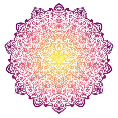 Renkli mandala süsü