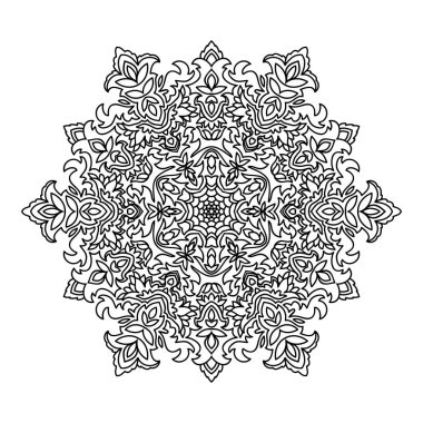 siyah mandala süsleme