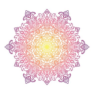 Renkli mandala süsü