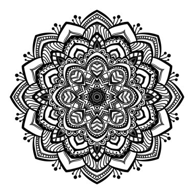 siyah mandala süsleme