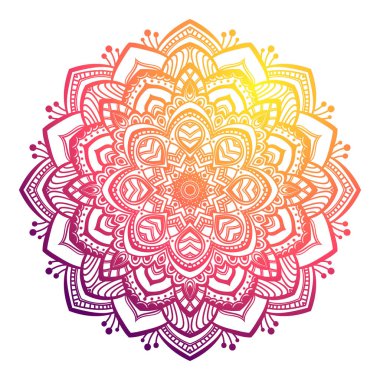 Renkli mandala süsü