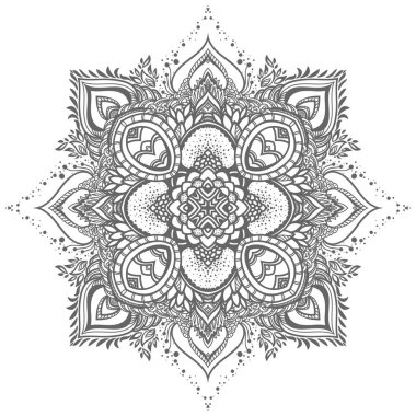 siyah mandala süsleme