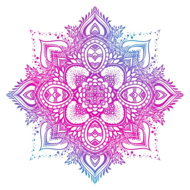 Renkli mandala süsü